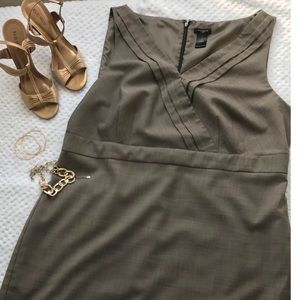 Ann Taylor Size 18 Plus size Khaki Green Dress